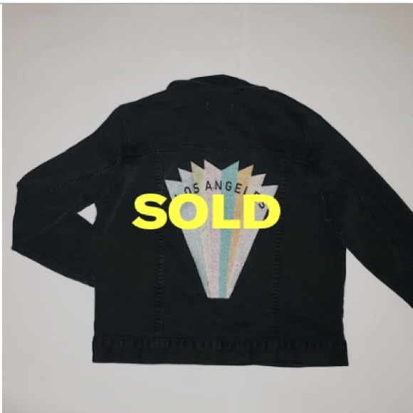 Black LA Jean Jacket by Pacsun - Picture 1 of 6